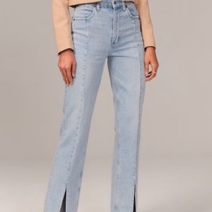 Abercrombie & Fitch Light Blue Straight Leg Jeans